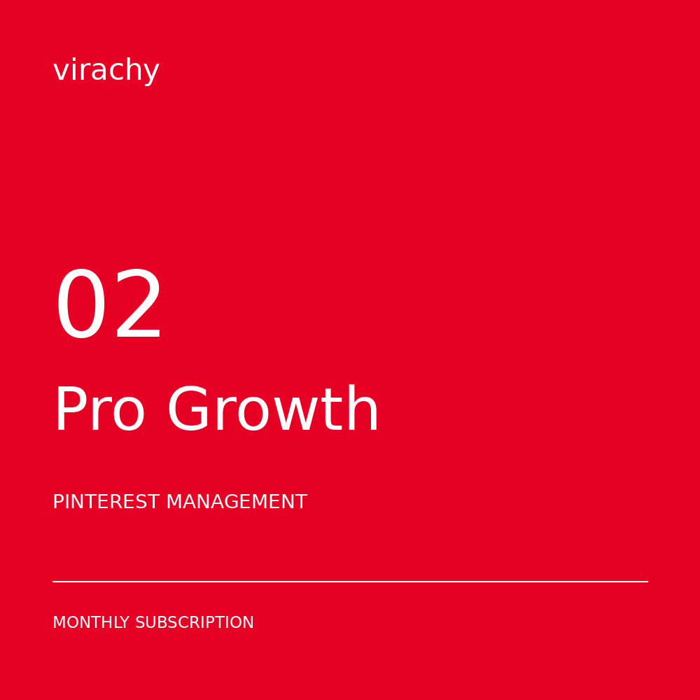 Pro Growth Pinterest management package